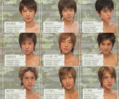 NEWS, ジャニーズ, メンバー, 初期メンバー, 9人
